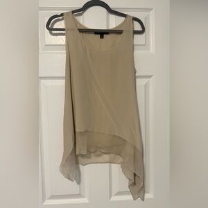 Elizabeth and James Flowy Asymmetrical Top in Cream